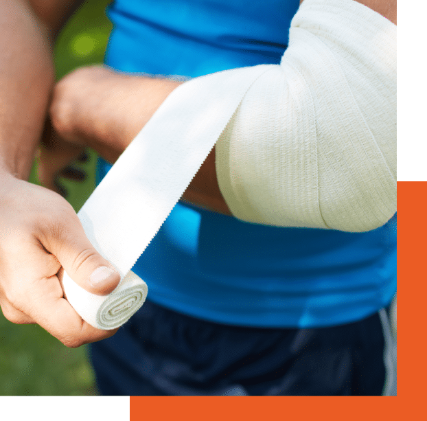 man with injured hand photo man with injured hand